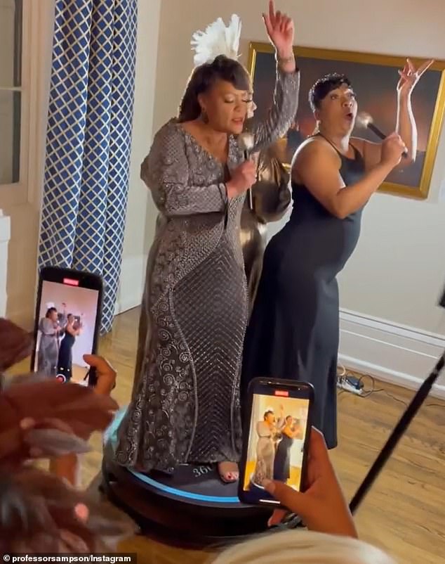 Cantrell could face a $10,000 fine for using state money for her luxury travel arrangements (Photo: Latoya Cantrell and a friend at the mayor's Mardi Gras ball)