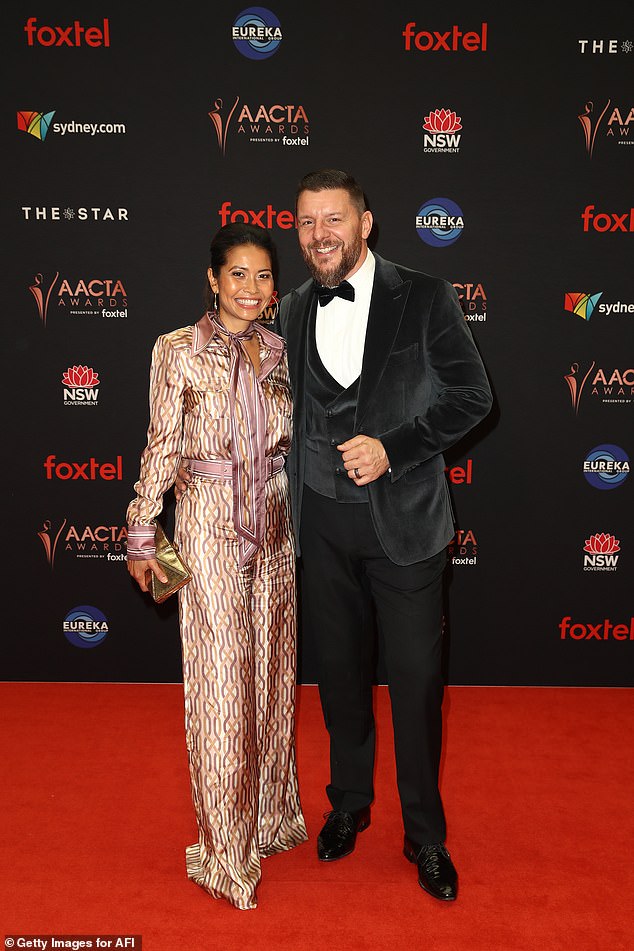 Manu with his wife Clarissa Weerasena at a red carpet event