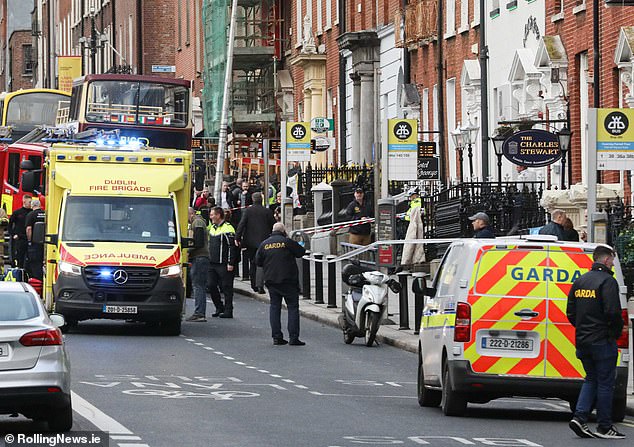 Three children and a woman, as well as the suspected attacker, were all injured in the incident in Dublin's Parnell Square on Thursday afternoon.