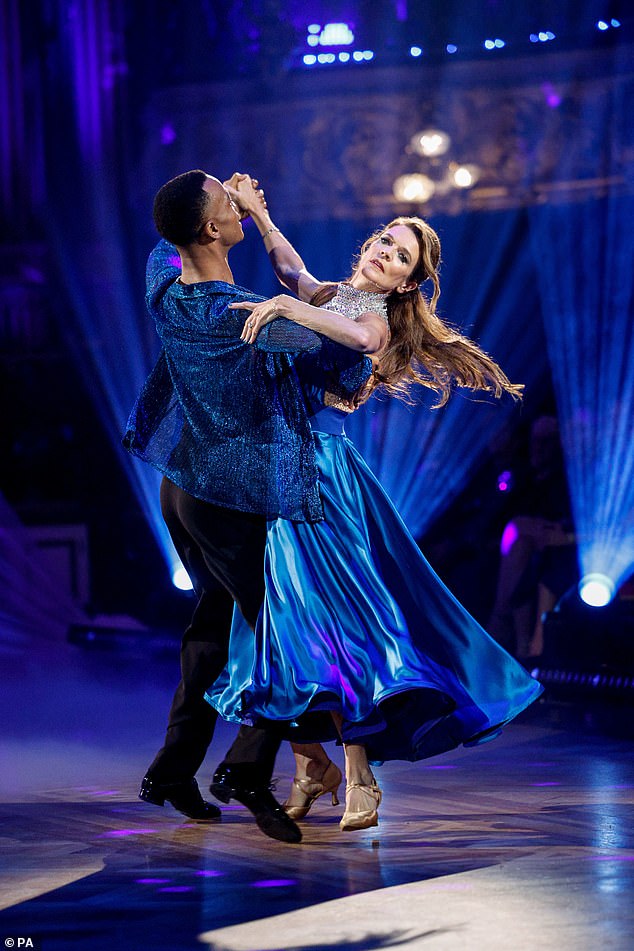 Wow!  Annabel and Johannes scored 35 out of 40 points for their American Smooth to Unchained Melody by Benedetta Caretta in the Blackpool Tower ballroom