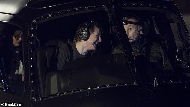 Where do you get your hair done?  On Thursday night, the actor and his co-pilot seemed to be getting along well, as the two shared a joke while on the plane