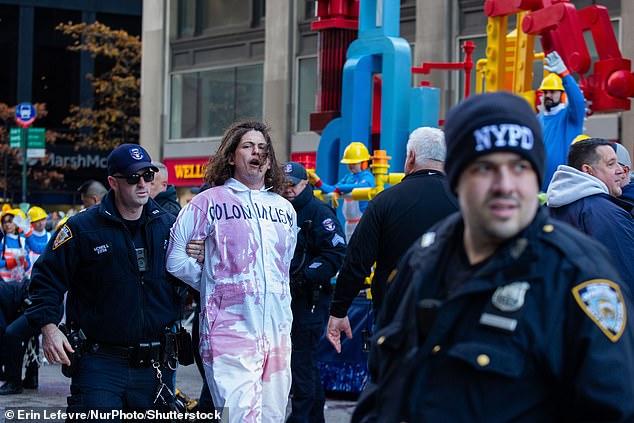 Police arrested 34 pro-Palestinian protesters who disrupted the iconic Macy's parade