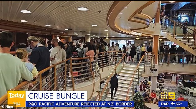 'We are not allowed to dock in New Zealand so we now have another 3 days on the ship before we finally see land.  We now go to Hobart, the port of Arthur and Eden.  Definitely not what I signed up for...,” said one passenger