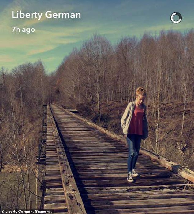 Abby was featured in a Snapchat video posted by her friend Libby in February 2017, moments before they were both murdered