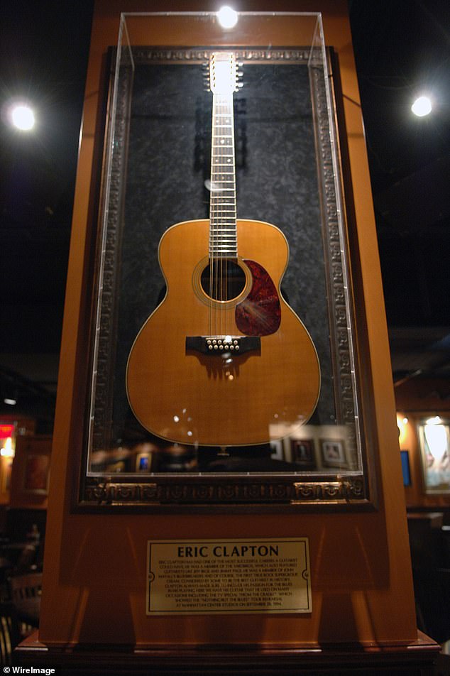 “Eric Clapton was a big fan of the brand and he asked Isaac if he could mark his spot at the bar,” says Gio.  “He gave Isaac his guitar and Isaac hung it on the wall, and that was the first piece of what we call memorabilia