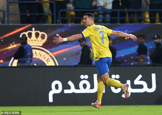 Ronaldo scored two goals for Al-Nassr, with his second goal being an excellently executed lob