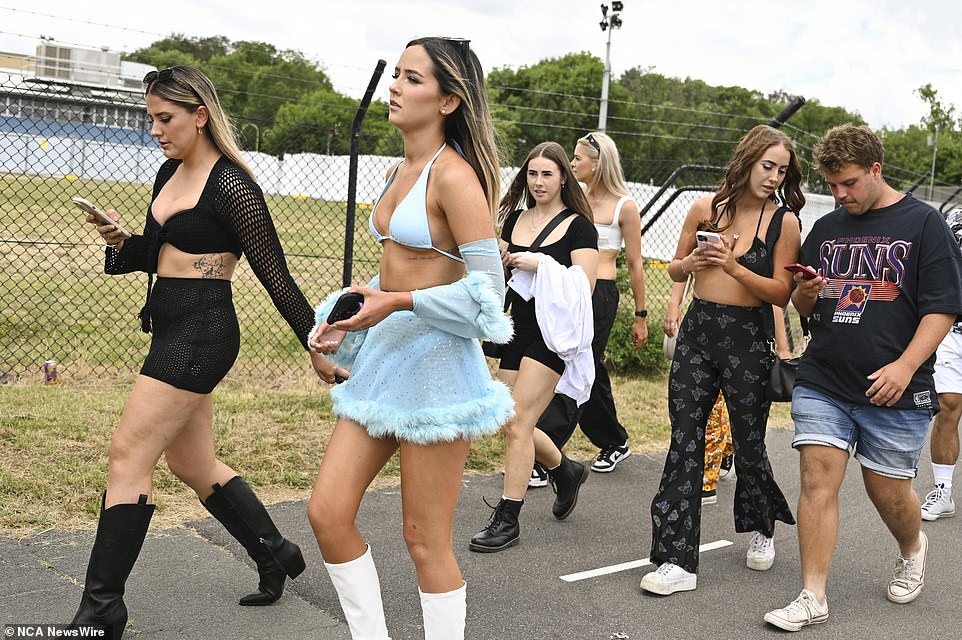 Thousands of music lovers entered the park for the festival, which runs from 11:30 a.m. to 11:30 p.m.