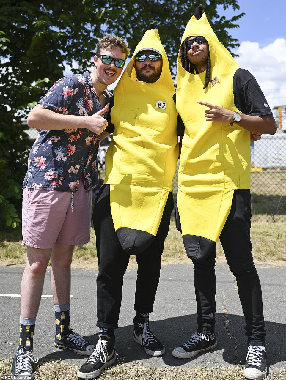 Some festival-goers may regret choosing fashion over function as heavy thunderstorms are expected to hit the city by 5:45 p.m.