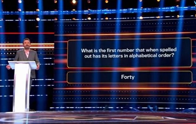 How?  Many viewers couldn't understand how 40 was the correct answer to the last question