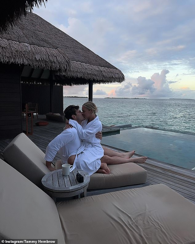 The fitness influencer, 29, and her boyfriend stay at Ayada in the Maldives for a romantic getaway