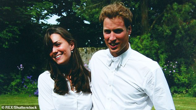 Kate and Prince William pictured on their graduation day at St. Andrews in 2005