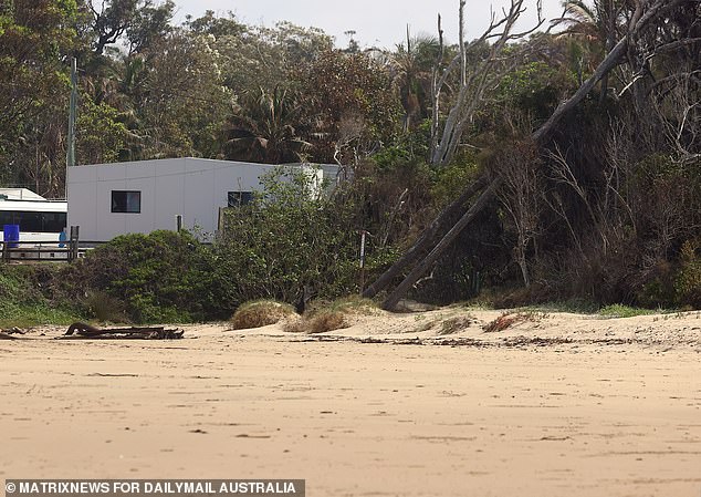 The beach spot (above) near where a 17-year-old girl was sexually assaulted while out for a morning walk in Arrawarra two weeks ago