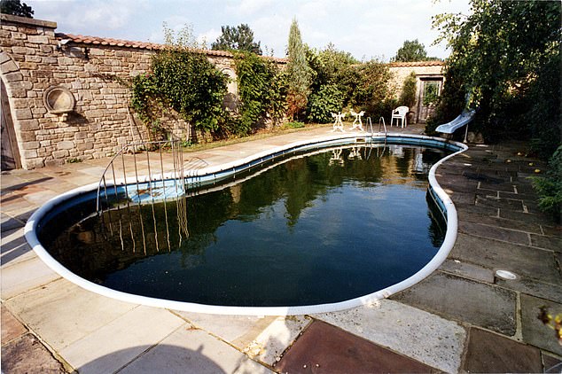 With acres of gardens, stables, an outdoor swimming pool (pictured) and an elegant terrace framed by enormous windows, Ray Mill House is undeniably a home fit for a queen.