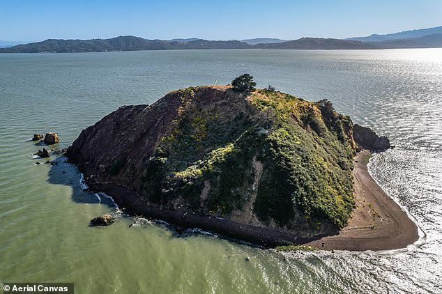 Red Rock Island, located south of the Richmond-San Rafael Bridge and the dividing line between San Francisco and San Pablo Bays, is only accessible by air or water, making property viewing difficult