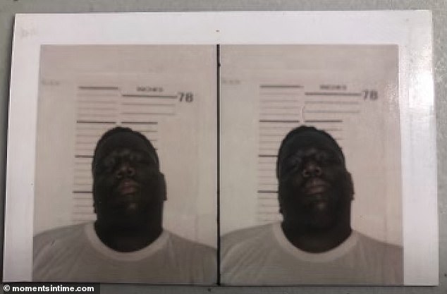 Original mugshot: According to the documents, Biggie Smalls – who signed his legal birth name, Christopher Wallace – was arrested on a robbery and aggravated assault charge in Pennsylvania