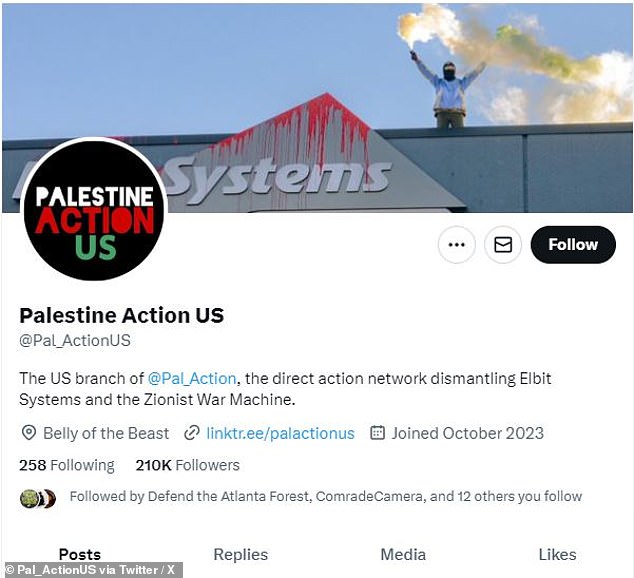 Shergalis, from Dayville, Connecticut, was arrested along with three protesters from the anti-Israel group Palestine Action US