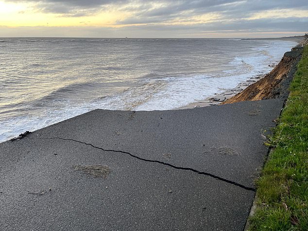 Coastguards say significant damage has been caused to the Hemsby Gap area and surrounding dunes