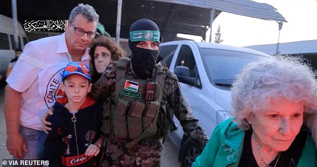 Ohad is kidnapped by Hamas gunmen during the October 7 attack