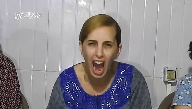 Danielle was featured in a Hamas propaganda video shouting at Israeli authorities to arrange their release