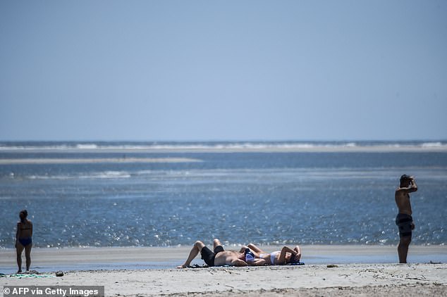 The incident took place on Tybee Island (pictured) in Georgia