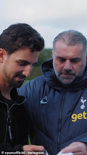 Daicos met Ange Postecoglou