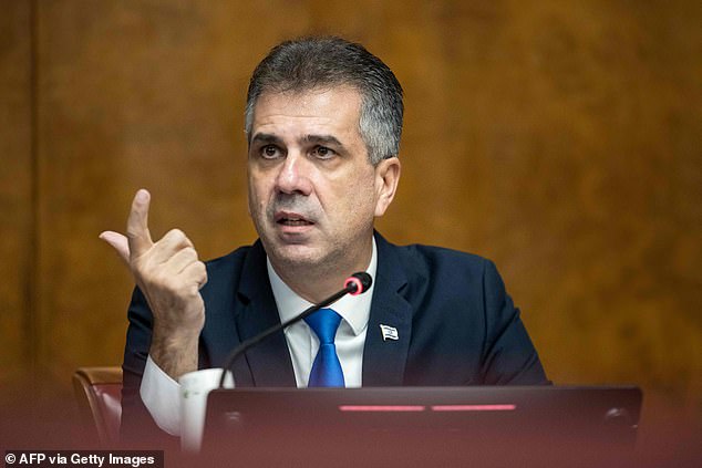 The message prompted an angry response from Eli Cohen (pictured), Israel's Foreign Minister, who said: “Mr Prime Minister.  Emily Hand is not lost, perhaps you have lost your moral compass and connection to reality.