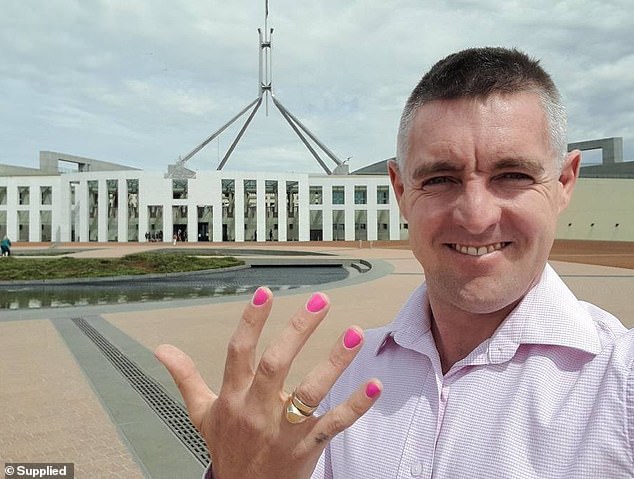 Matt McConnell (pictured) traveled to Canberra last week to share Wren's story, hoping he can inspire other grieving fathers to speak out