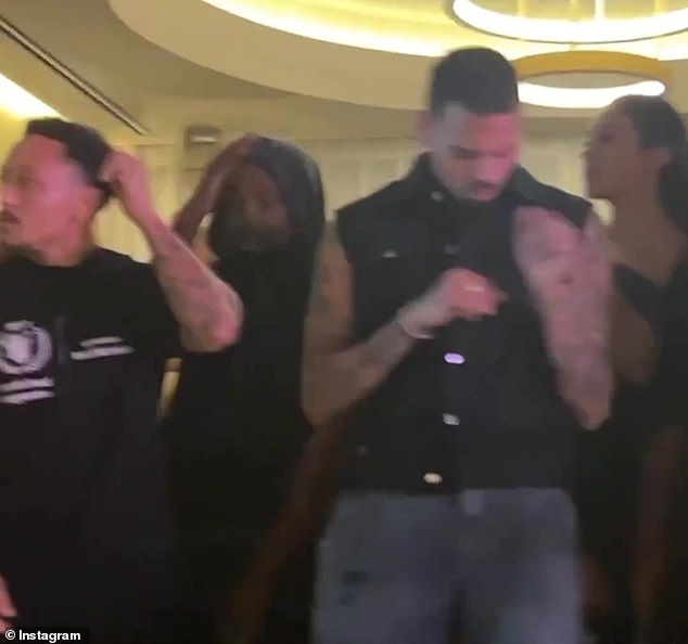 Viral clip: A video of Kanye rocking out to the song, along with collaborator Ty Dolla $ign, Chris Brown, Bump J and others, has gone viral and some listeners are outraged