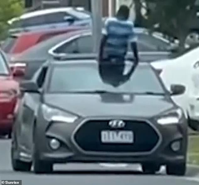 1701030548 782 Car surfing madness in Melbourne Moment a child was spotted