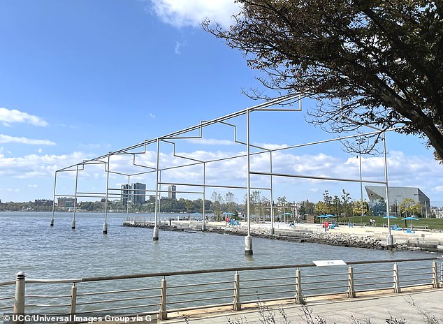 Located in the Meatpacking District, the new beach offers stunning views of the Lower Manhattan skyline