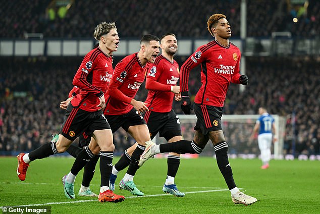 Marcus Rashford doubled United's lead from the penalty spot before Antony Martial added a third goal