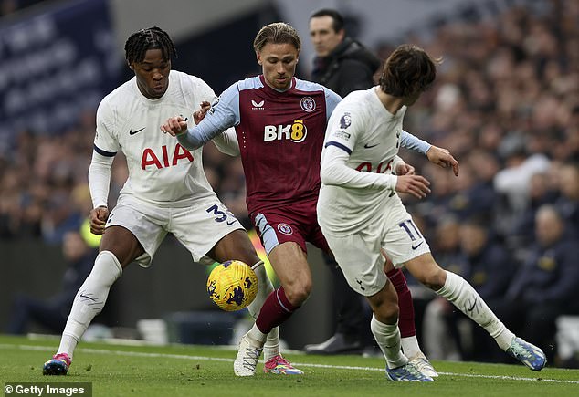 Matty Cash was substituted at half-time after being booked in the first half