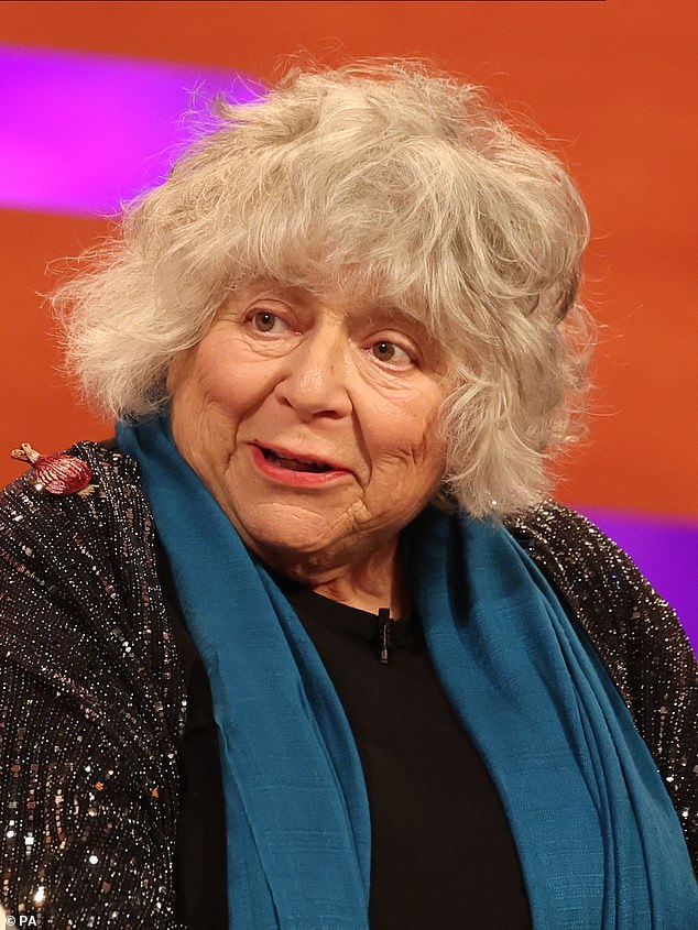 It comes as the much-anticipated celebration of Doctor Who's 60th anniversary kicked off on Saturday evening, with fan favorites David Tennant and Catherine Tate reprising their roles.  Miriam Margolyes (pictured) guest-starred in the episode, voicing Beep The Meep