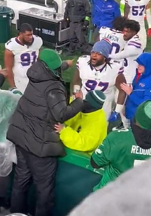 Jordan Phillips got in the fan's face