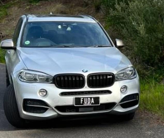 A member of the nearby National Golf Club had the number plates on their BMW modified to read 'FUDA' - an abbreviation of the phrase 'F*** you Dan Andrews'