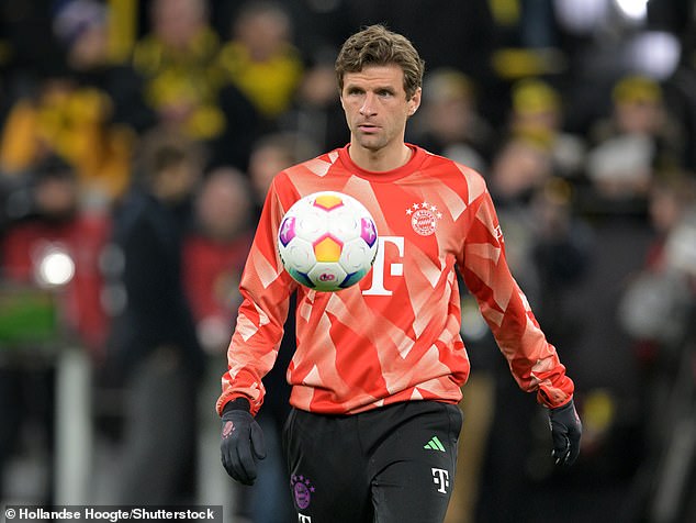 Bayern's Thomas Müller has fallen out of favor with coach Thomas Tuchel in recent weeks