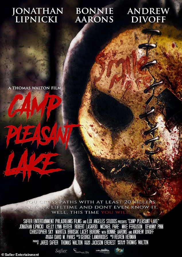 Next project: Jonathan has five upcoming acting projects, including horror Camp Pleasant Lake, where he stars alongside Michael Paré and Bonnie Aarons, due out in February 2024