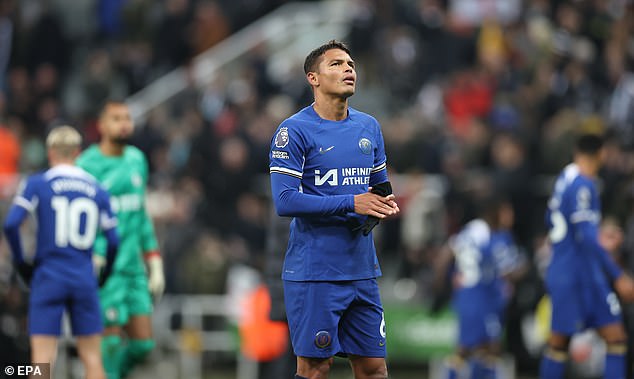 Thiago Silva gave the ball away just before Joelinton's goal in a moment of courage