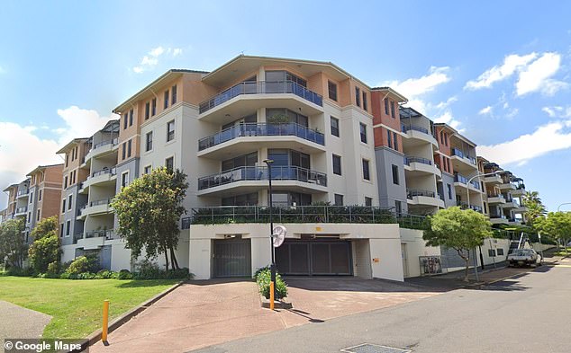 Officers arrested De Oliveira in the unit block on Berchert Road, Chiswick (pictured) and he was taken to Burwood police station where he was charged with murder.