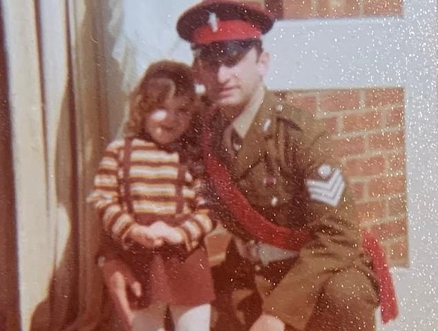 Daddy's girl: The star cared for her father with dementia before he passed away, while she later lost her mother to cancer within a short time (pictured with her father)