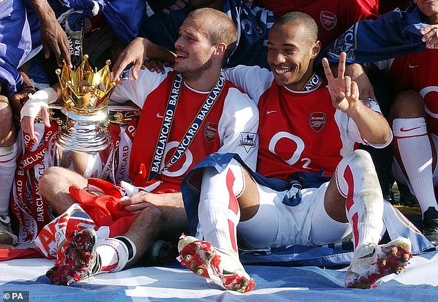 Ljungberg won two Premier League titles and was part of Arsenal's unbeaten 'Invincibles' season in 2003–04