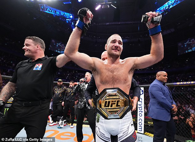 The American claimed the UFC middleweight title after a stunning victory in September