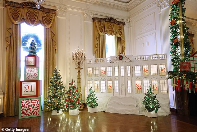 The East Room has an Advent calendar