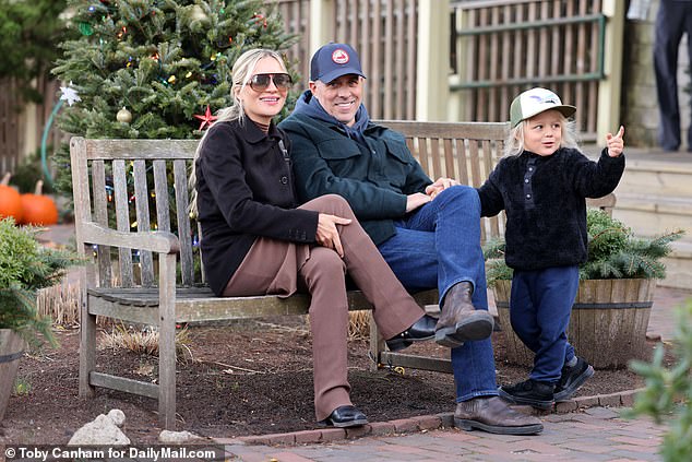 Hunter Biden with wife Melissa Cohen and son Baby Beau this past week in Nantucket for the Biden family's annual Thanksgiving holiday