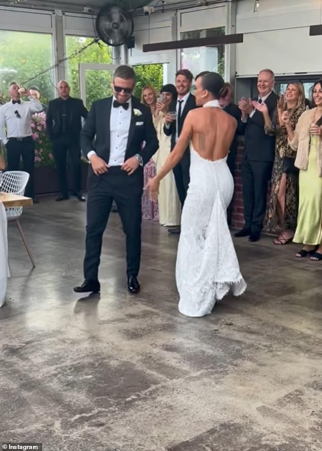 After their ceremony, the couple hit the dance floor