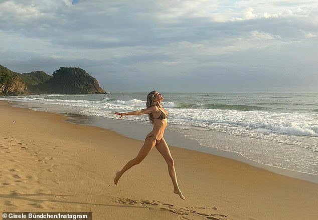 Making memories: Gisele also shared photos on her Instagram page that captured special moments from her time in her home country of Brazil