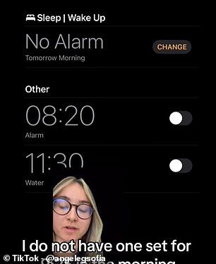 This is despite the fact that she did not plan the alarm