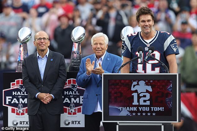 Tom Brady's number 12 was retired earlier this season in a ceremony in Foxborough