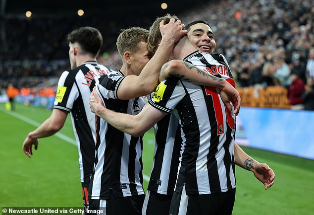 Newcastle claimed victory when the two sides met in the Champions League earlier in the group stages