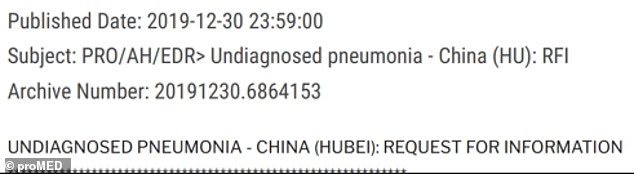 ProMED, a global health surveillance system led by health experts, first raised the alarm over the emergence of a new 'undiagnosed pneumonia' in Wuhan, which later turned into the Covid-19 pandemic